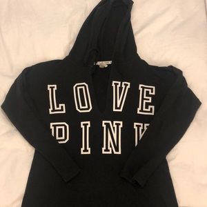 Pink long sleeve hoodie